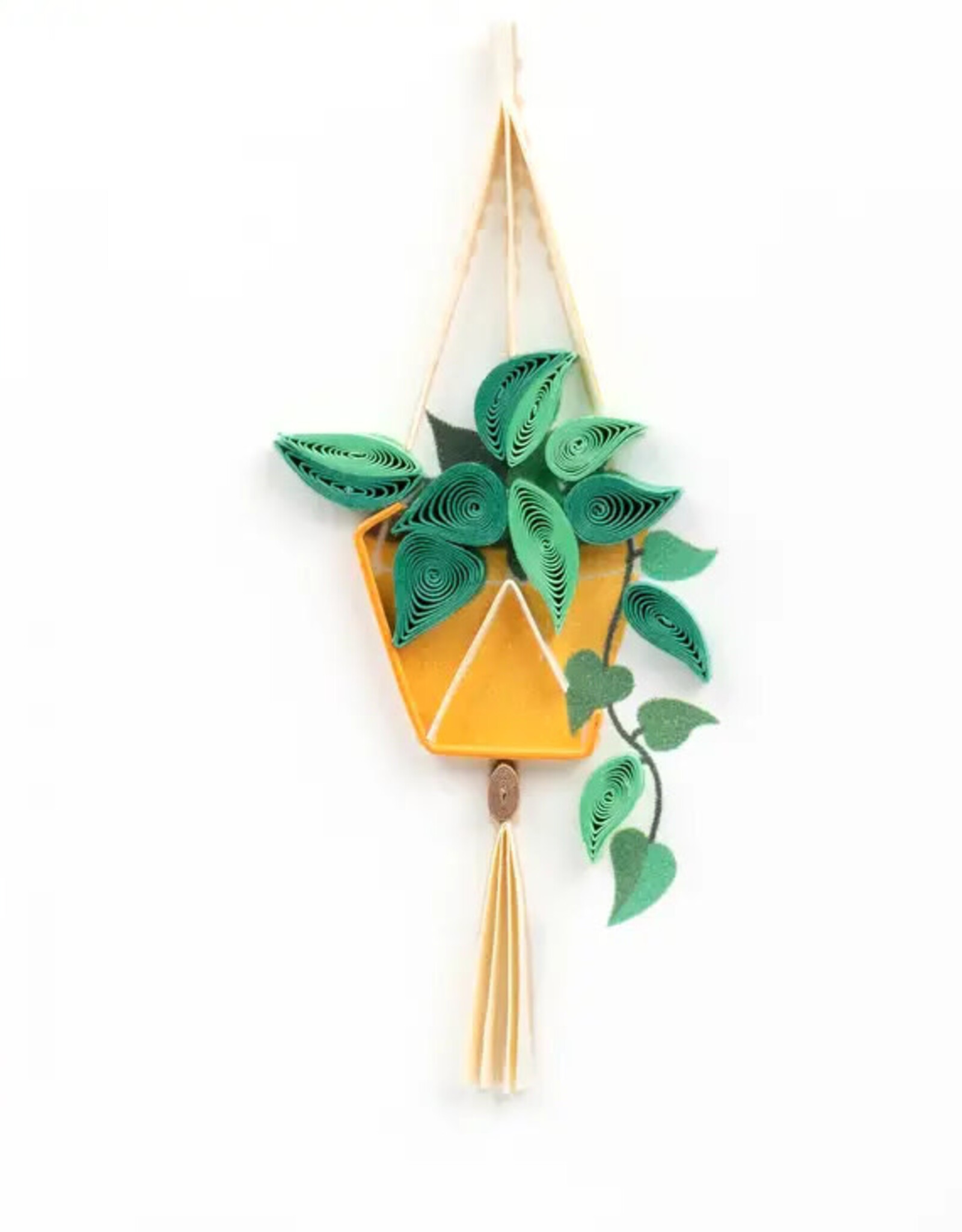 Quilling Card Quilled Pothos Macrame Gift Enclosure Mini Card