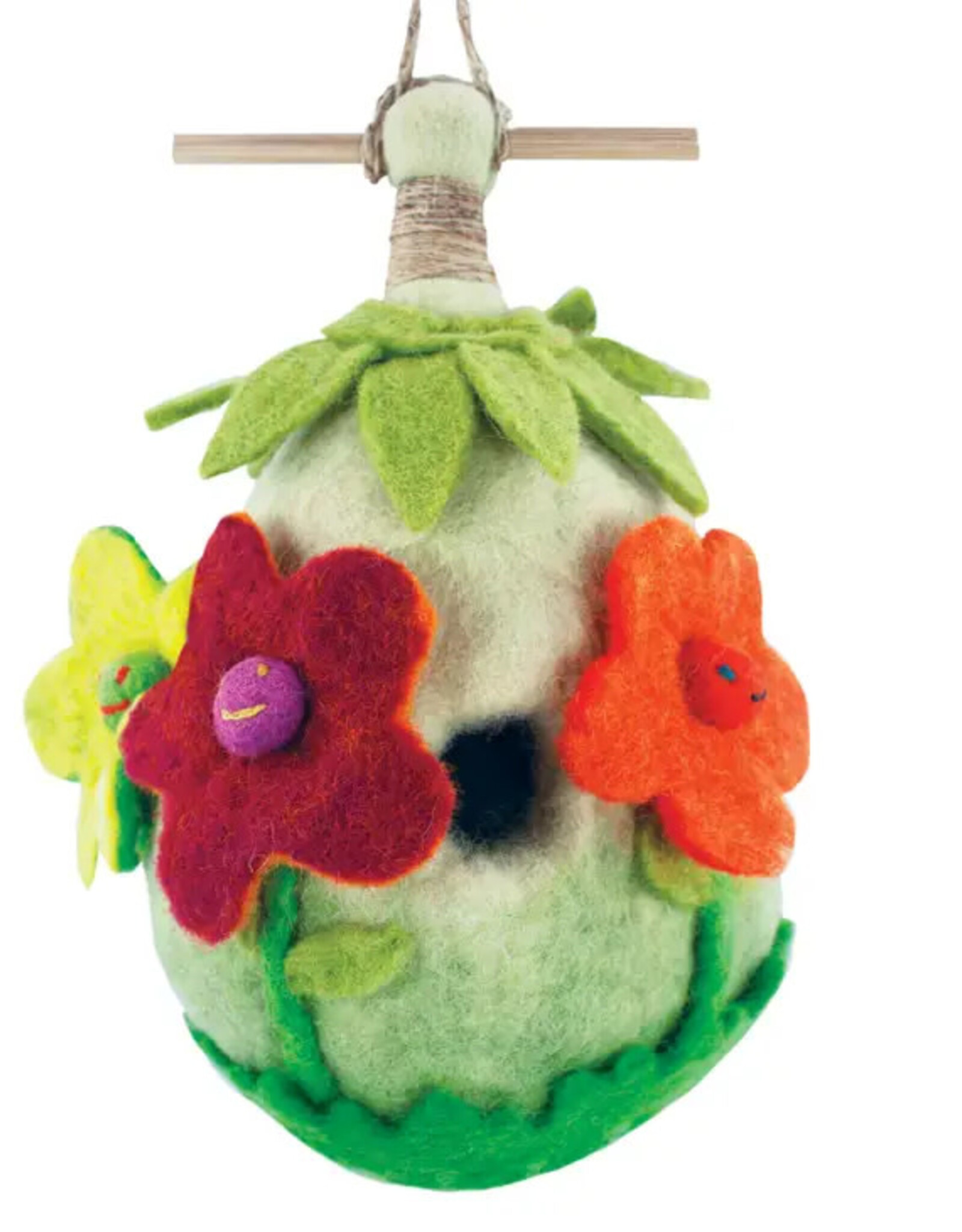 dZi Handmade Friendly Flower Birdhouse