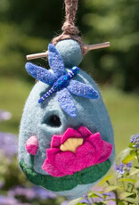 dZi Handmade Lotus Dragonfly Birdhouse