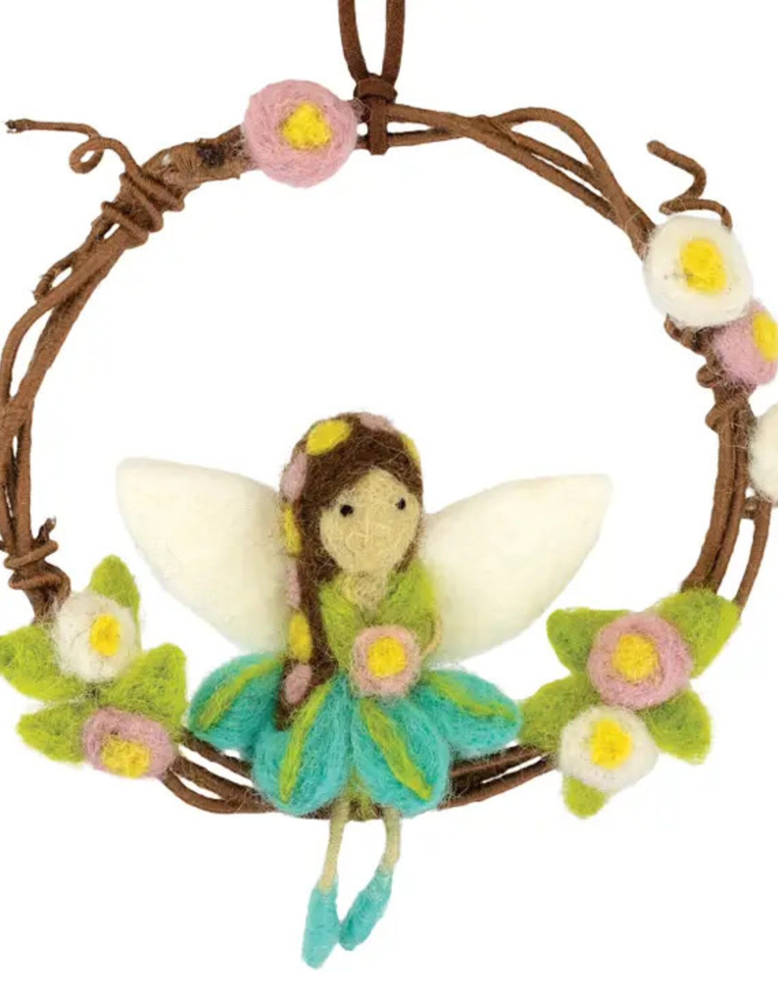 dZi Handmade Garden Fairy Mini Wreath
