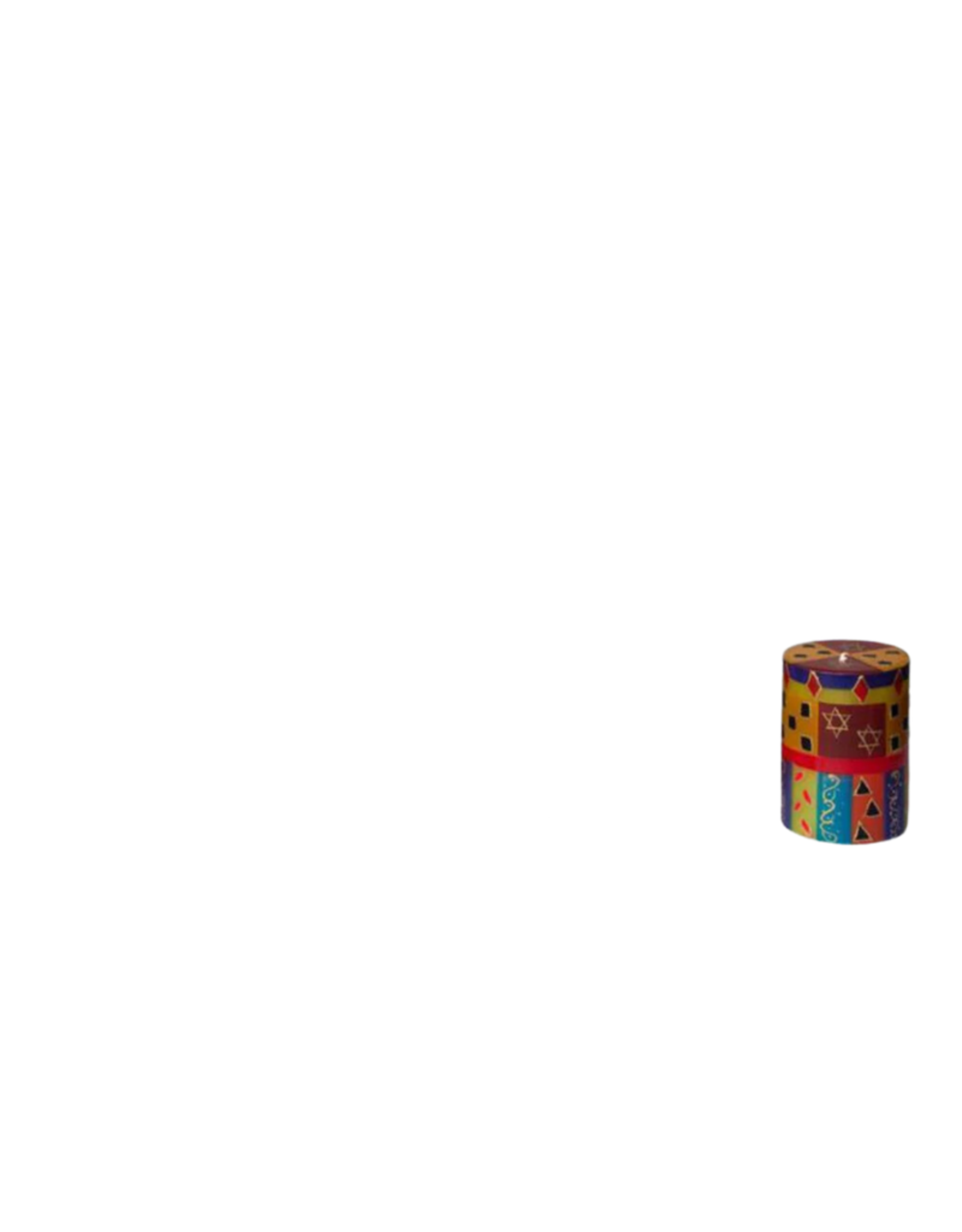 Thumbprint Artifacts Judaica Candle - Pillar 3 x 4
