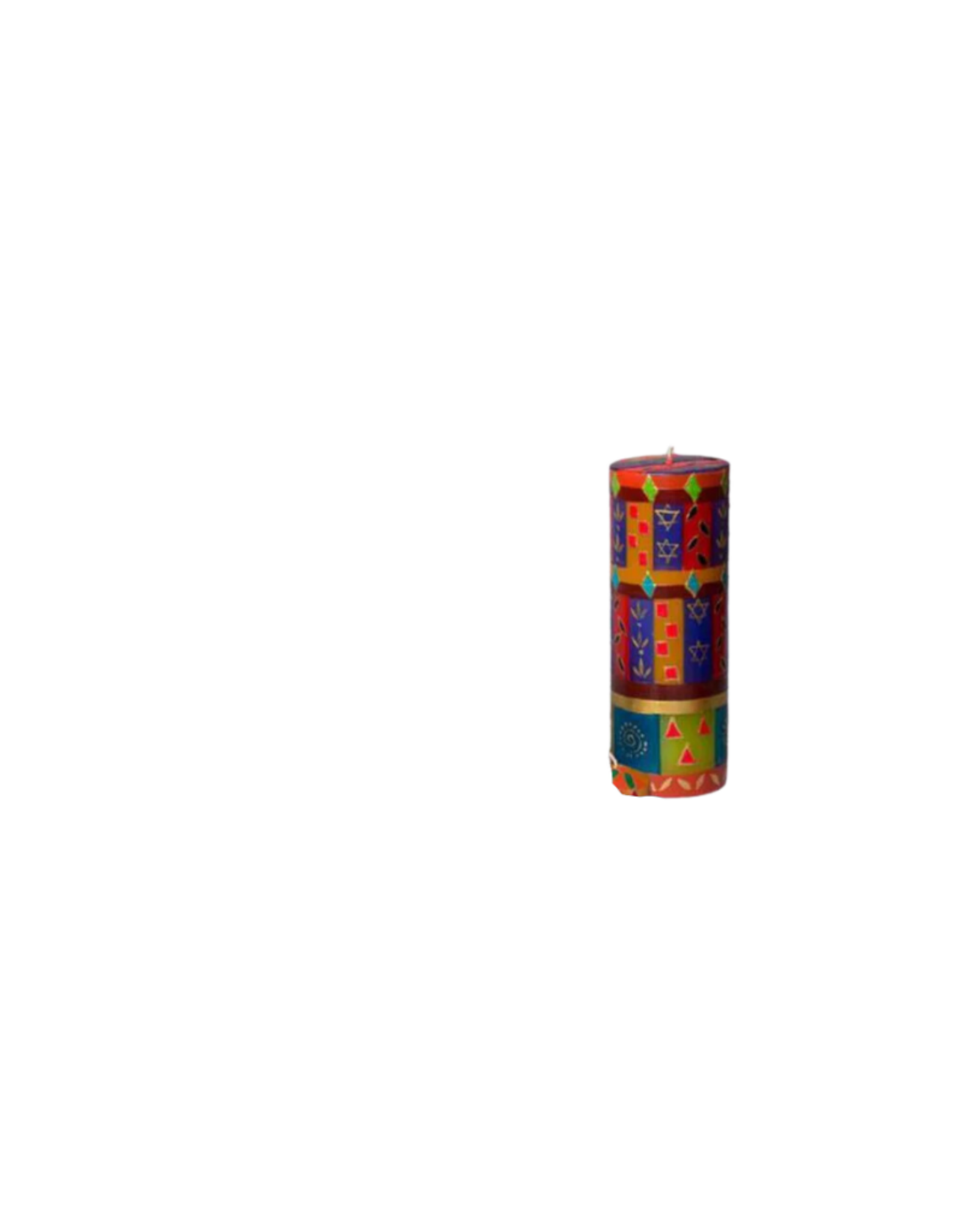 Thumbprint Artifacts Judaica Candle - Pillar 3x 8
