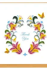 Quilling Card Quilled Thank You Flower Wreath Greeting Card