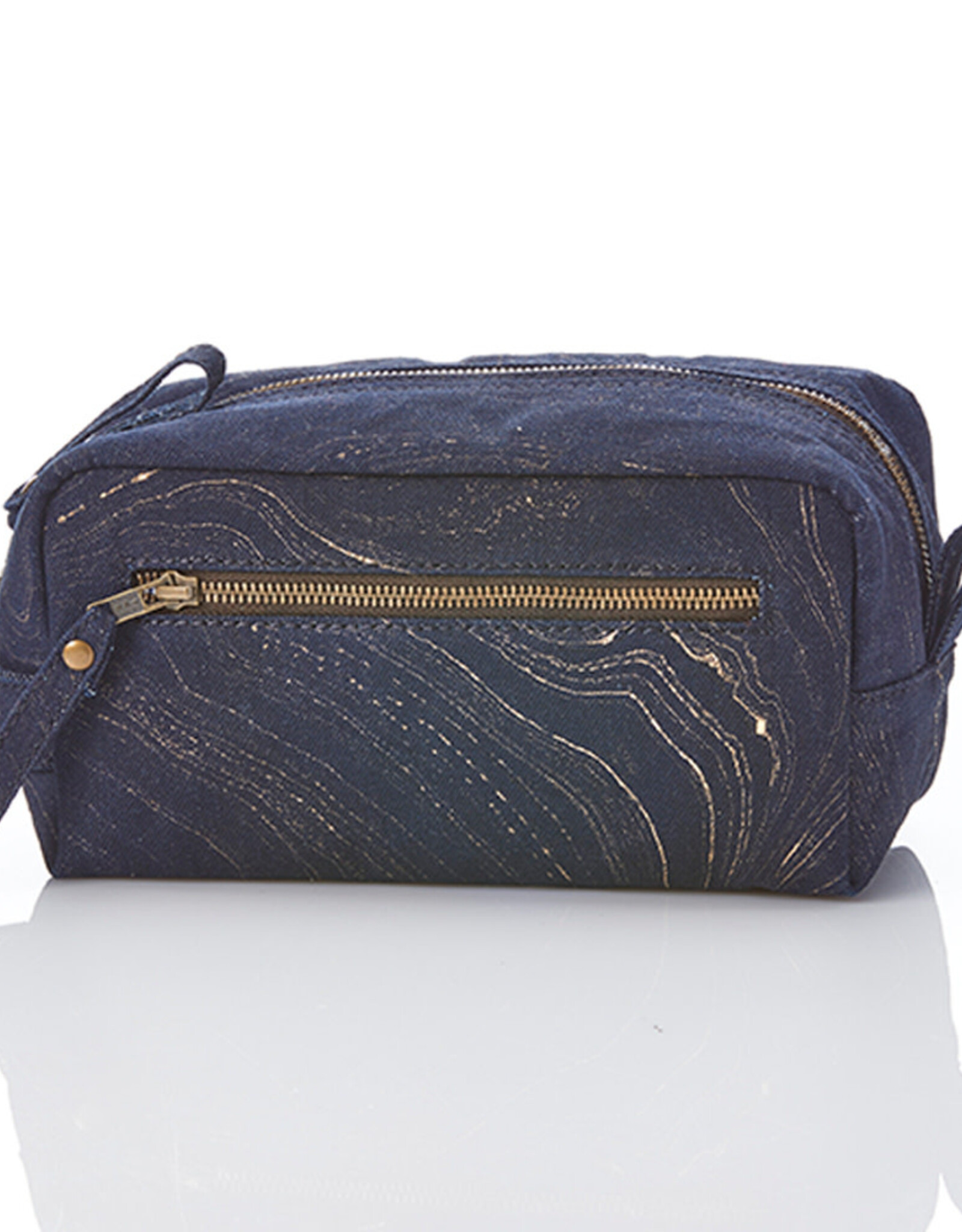 Serrv Recycled Denim Dopp Bag