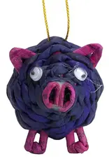 Marquet Upcycled Pig Ornament