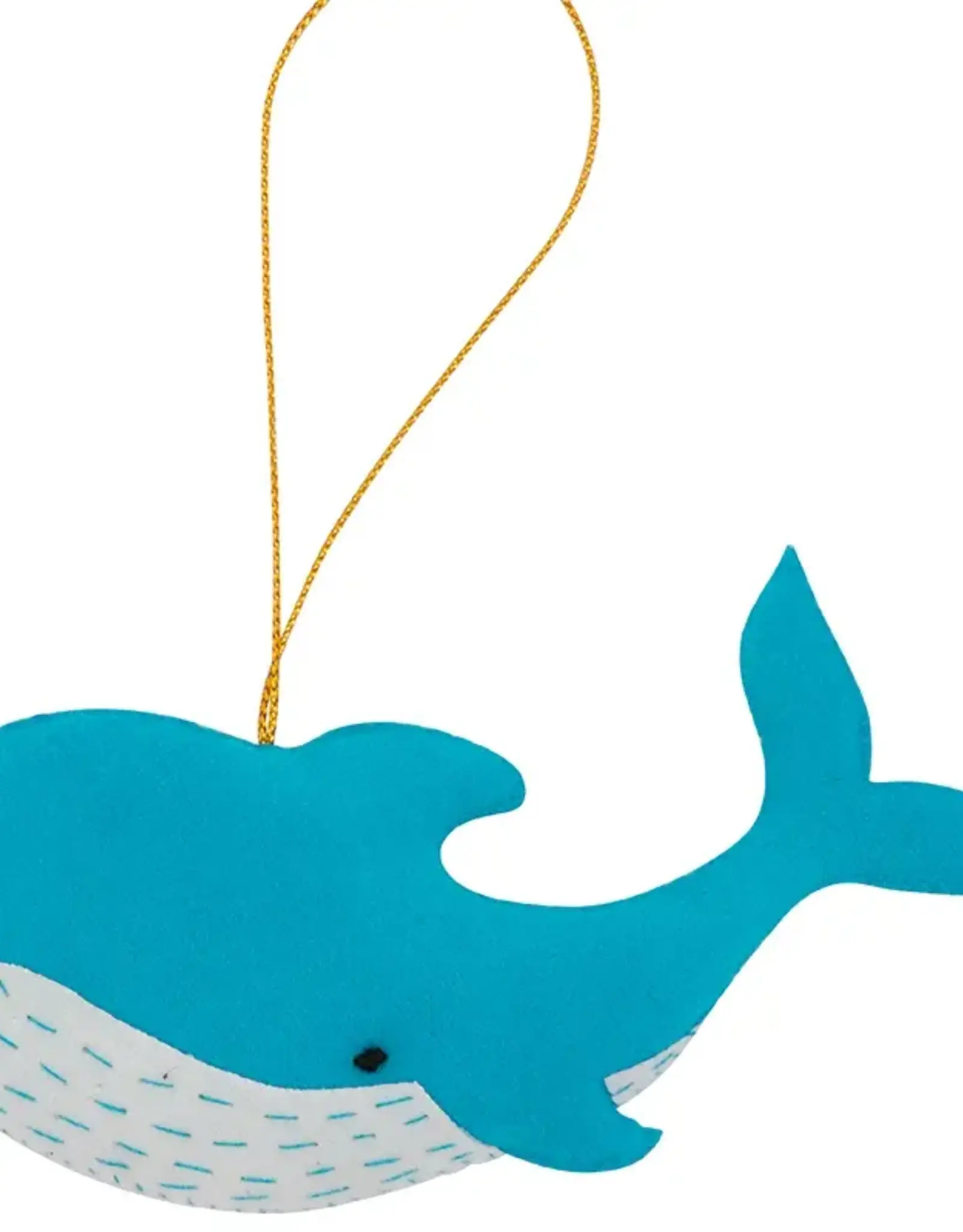 Marquet Felt Whale Ornament