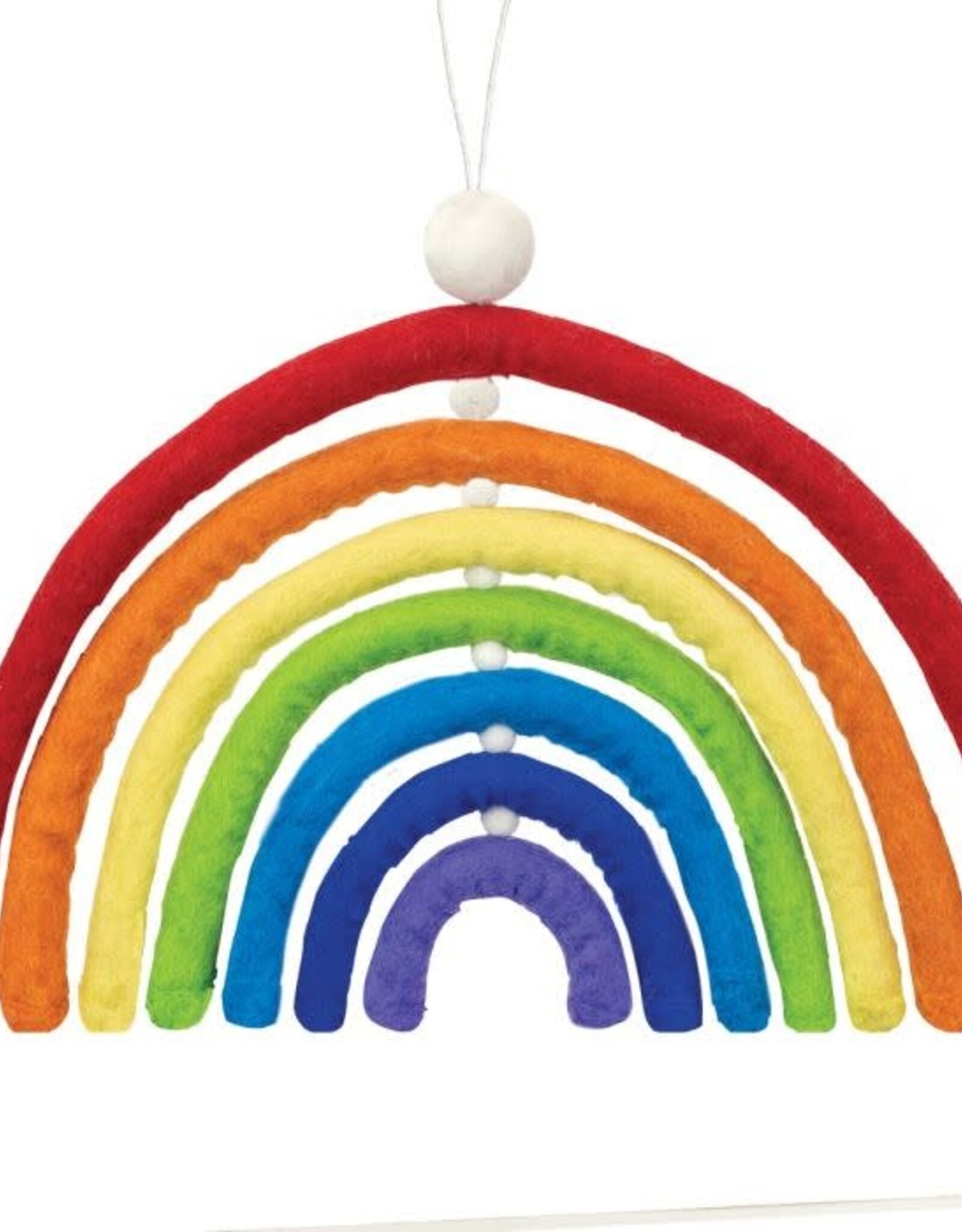 dZi Handmade Felt Rainbow Wall Hanging