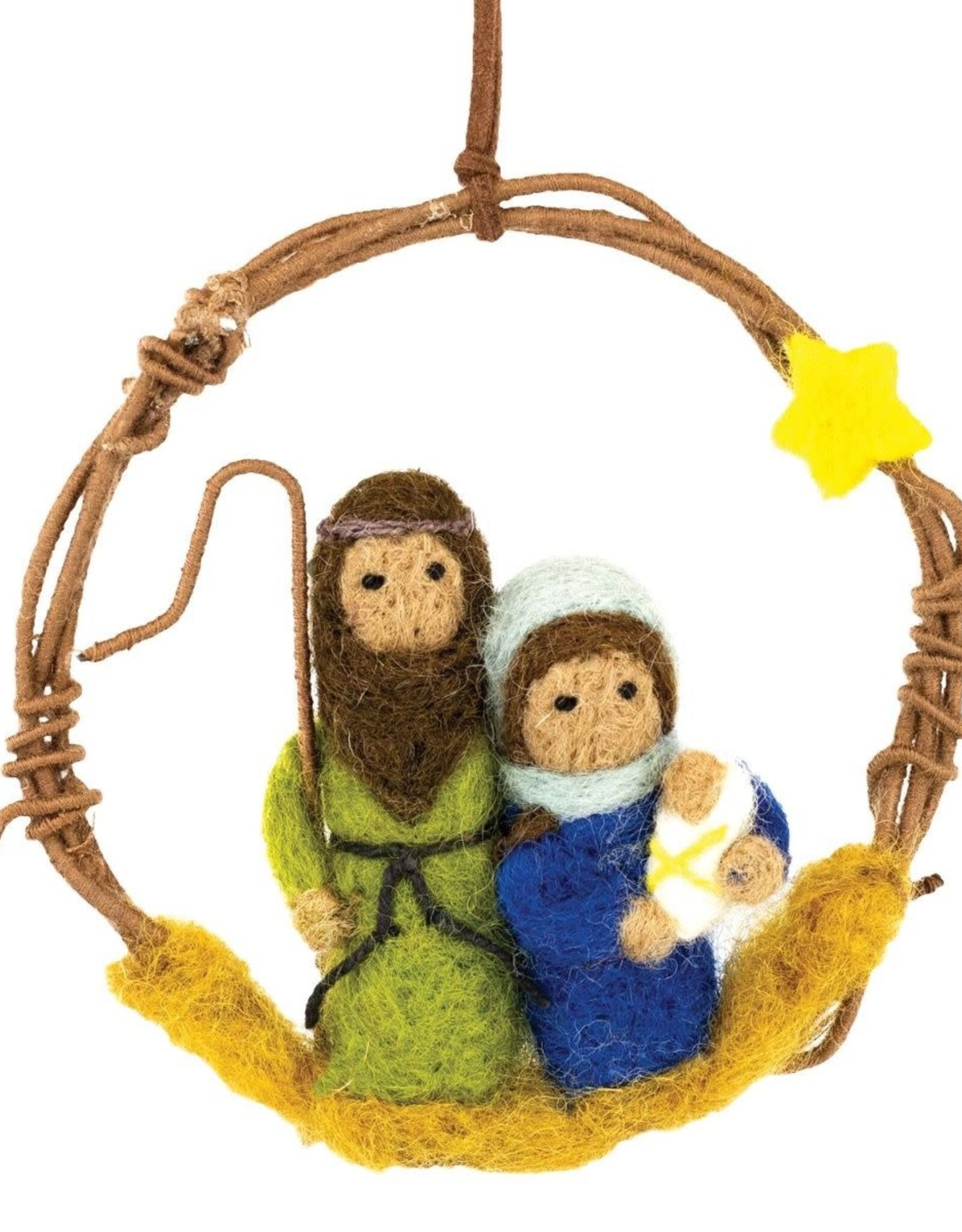 dZi Handmade Mini Nativity Wreath