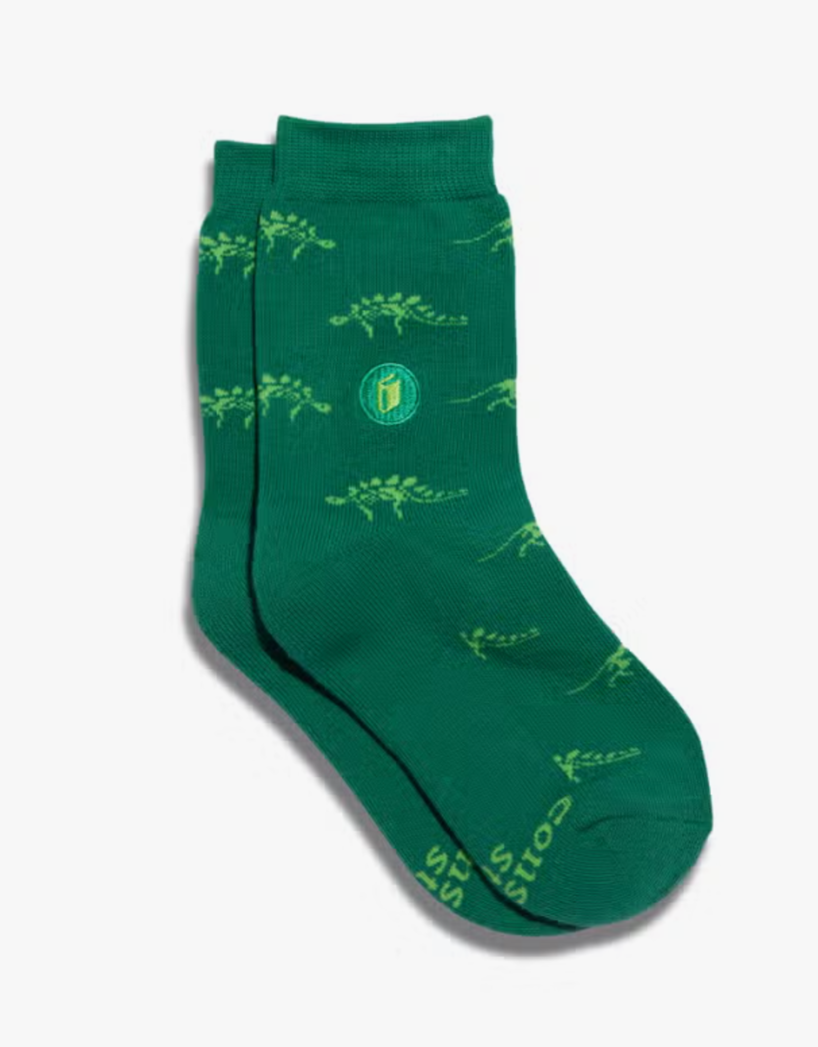 Conscious Step Kids Socks that Give Books (Dino)