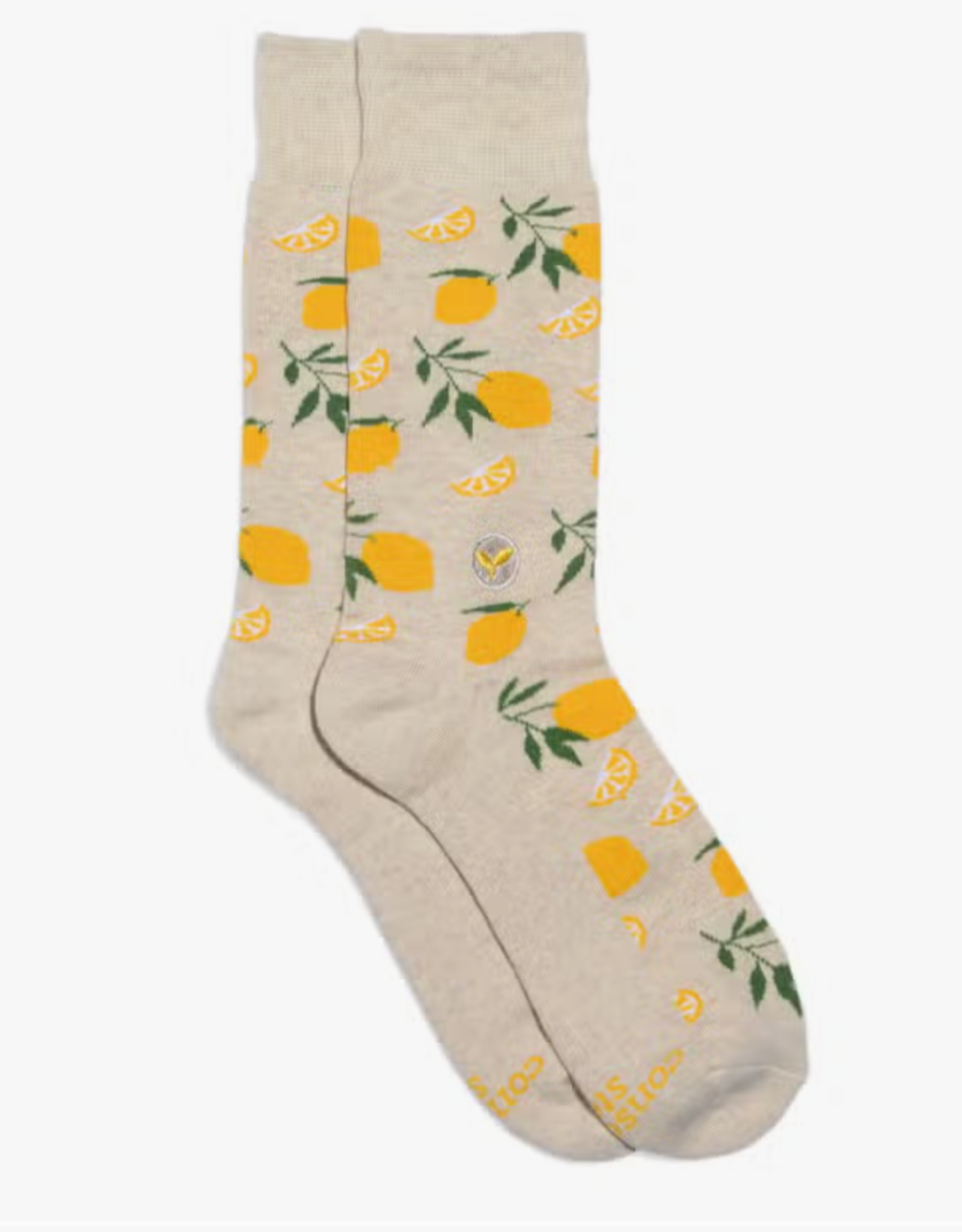 Conscious Step Socks that Plant Trees (Beige Lemons)