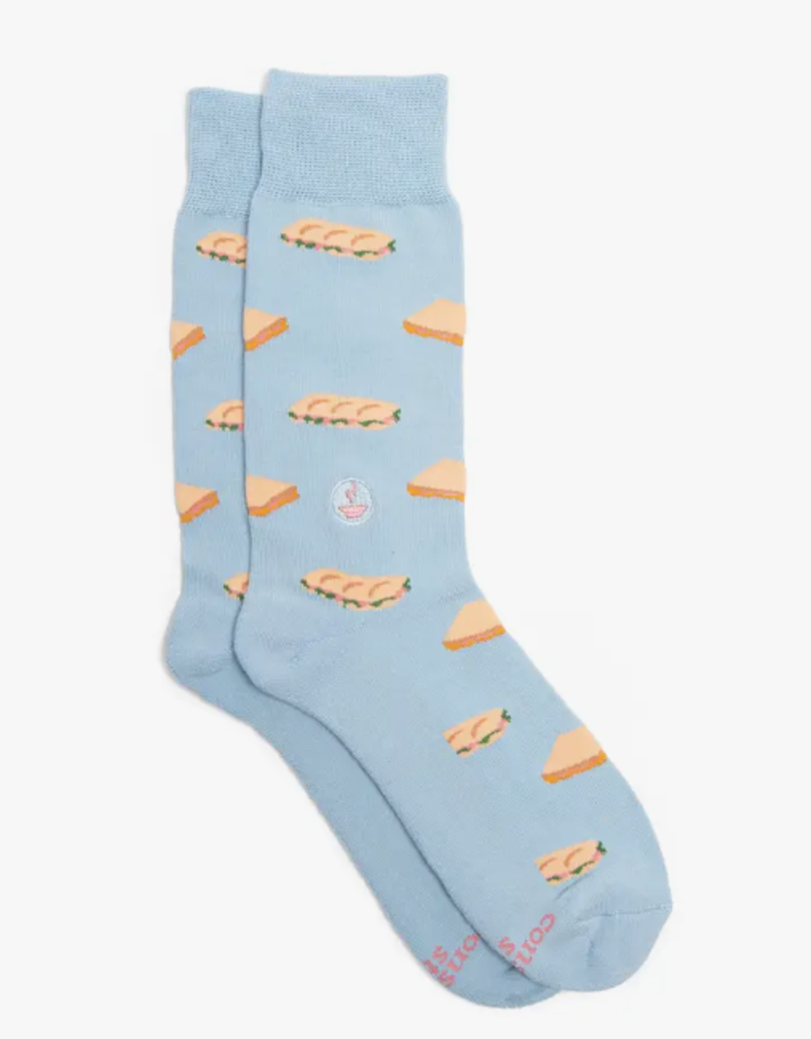 Conscious Step Socks that Provide Meals (Blue Sandwiches)