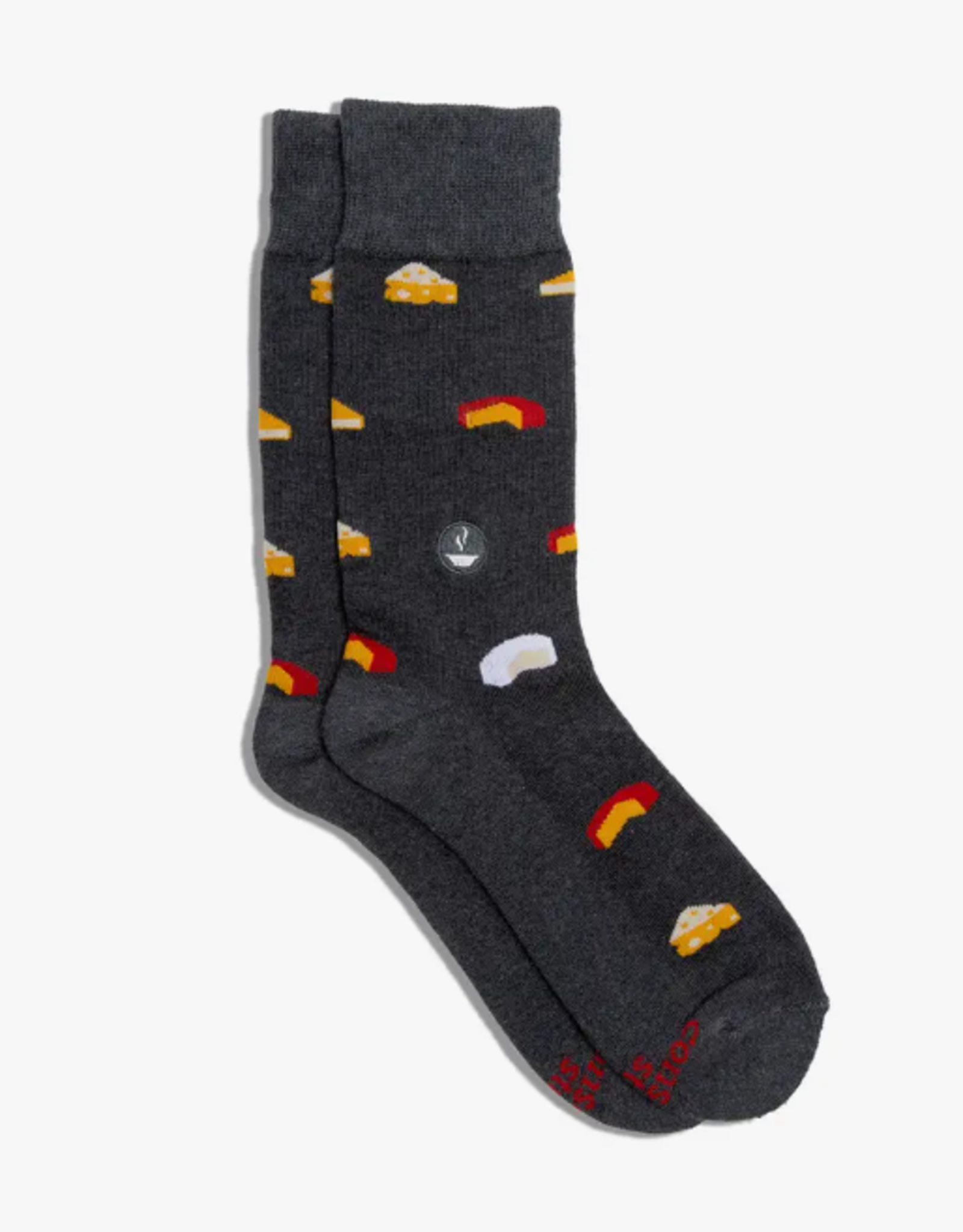 Conscious Step Socks that Provide Meals (Gray Cheese)