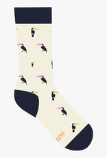 Conscious Step Socks that Protect Toucans (Black & Ivory)