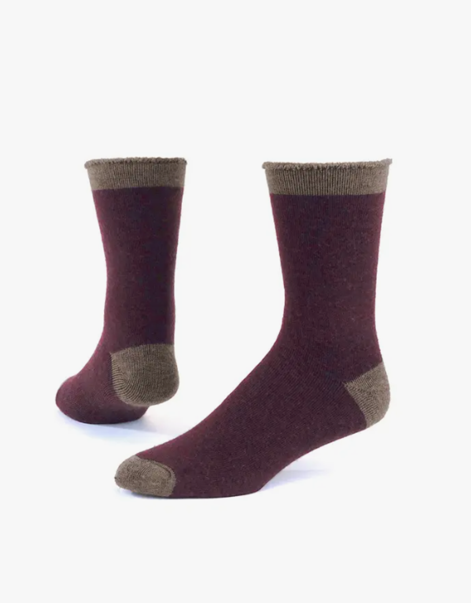 Maggie's Organics Wool Snuggle Socks - Heather Rosewood