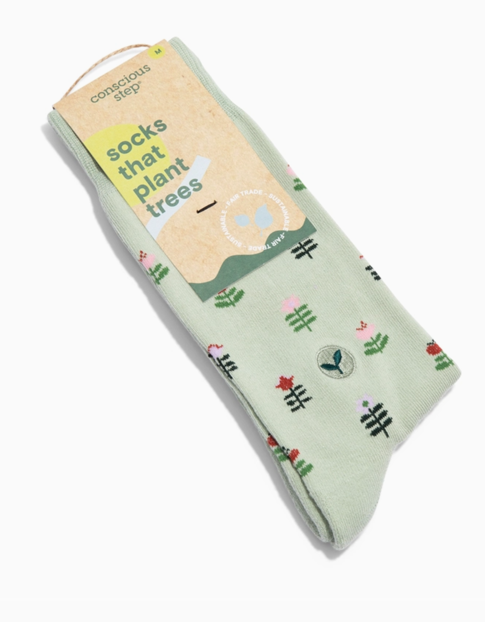 Conscious Step Socks that Plant Trees (Green Tulips)