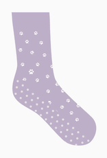 Conscious Step Kids Socks that Save Dogs (Purple Paw Prints)