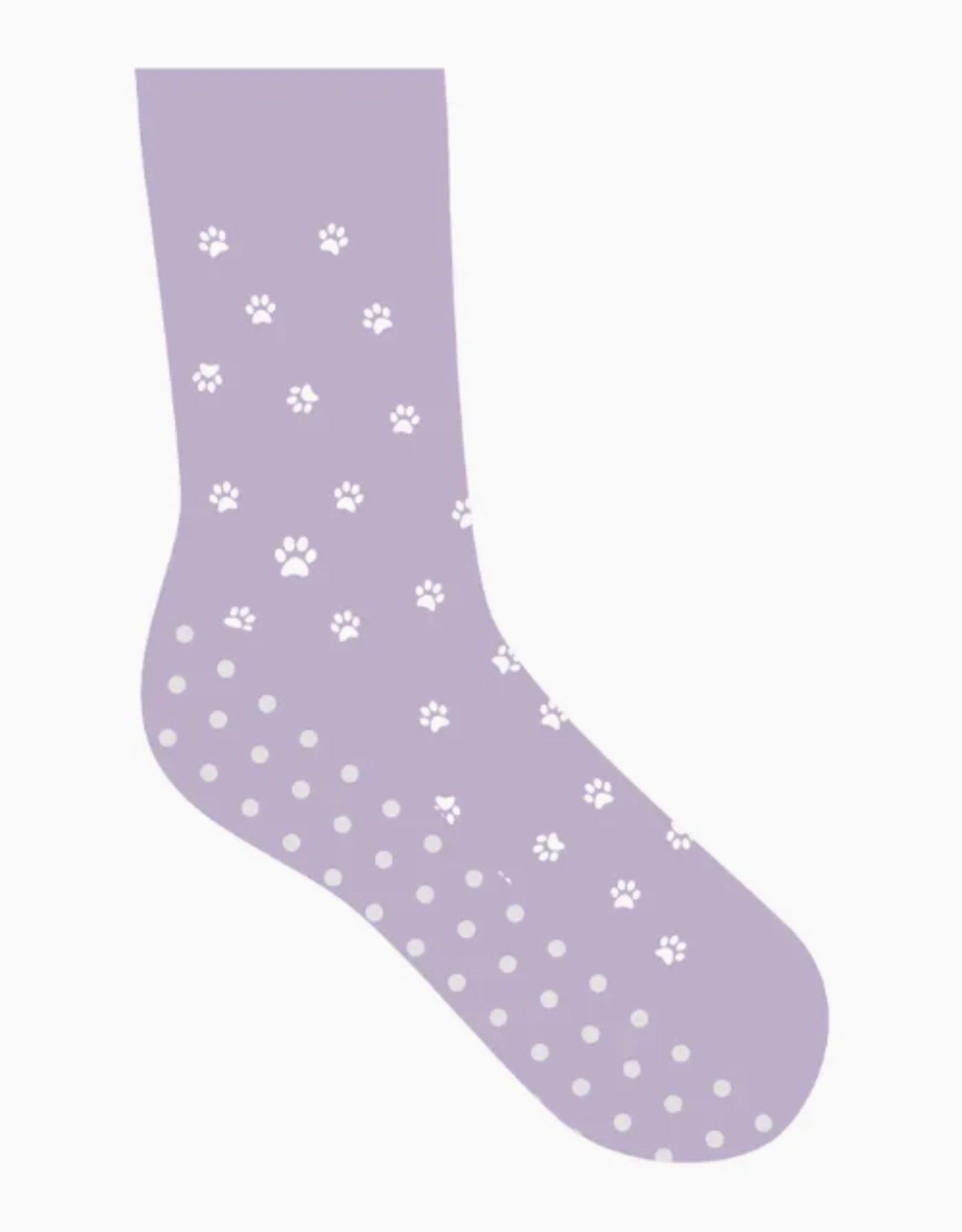 Conscious Step Kids Socks that Save Dogs (Purple Paw Prints)