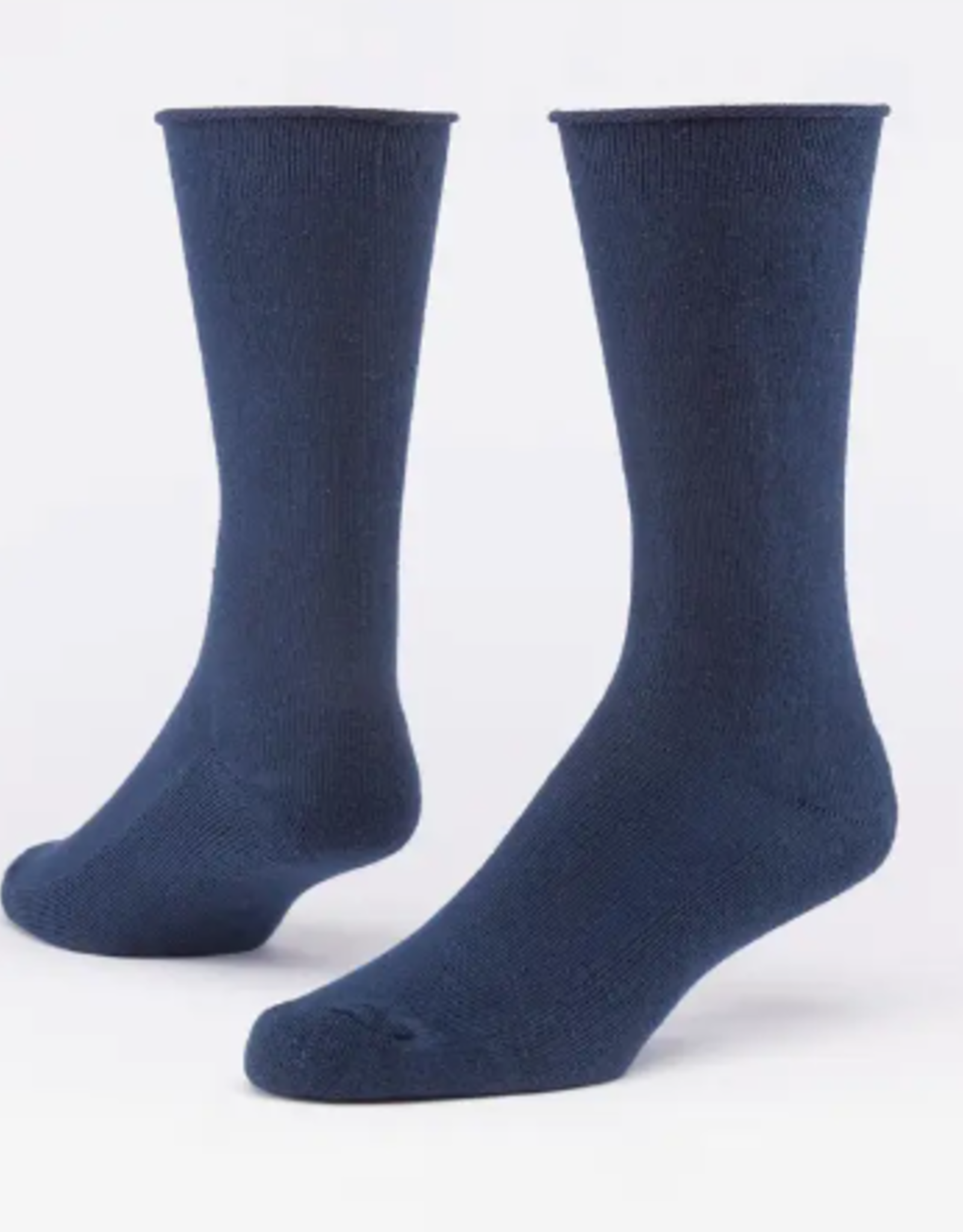 Maggie's Organics Organic Cotton Cushion Crew Socks - Navy