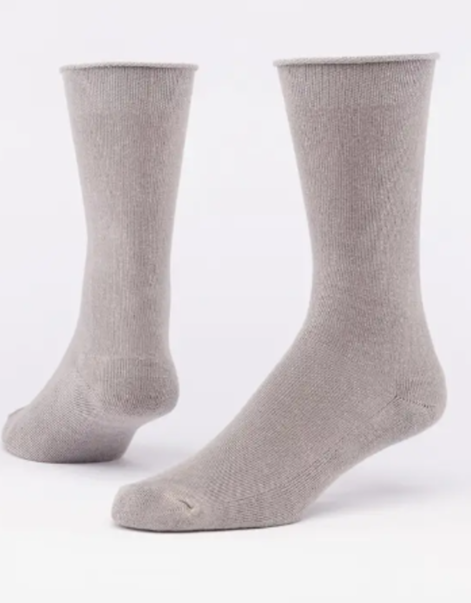 Maggie's Organics Organic Cotton Cushion Crew Socks - Taupe