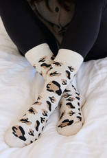 Conscious Step Socks that Protect Wildlife (Beige Leopard Print)