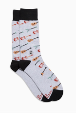 Conscious Step Socks that Support Music (Gray Guitars)