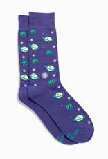 Conscious Step Socks that Give Books (Purple Planets)