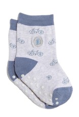 Conscious Step Kids Socks that Give Books (Gray Bicycles)