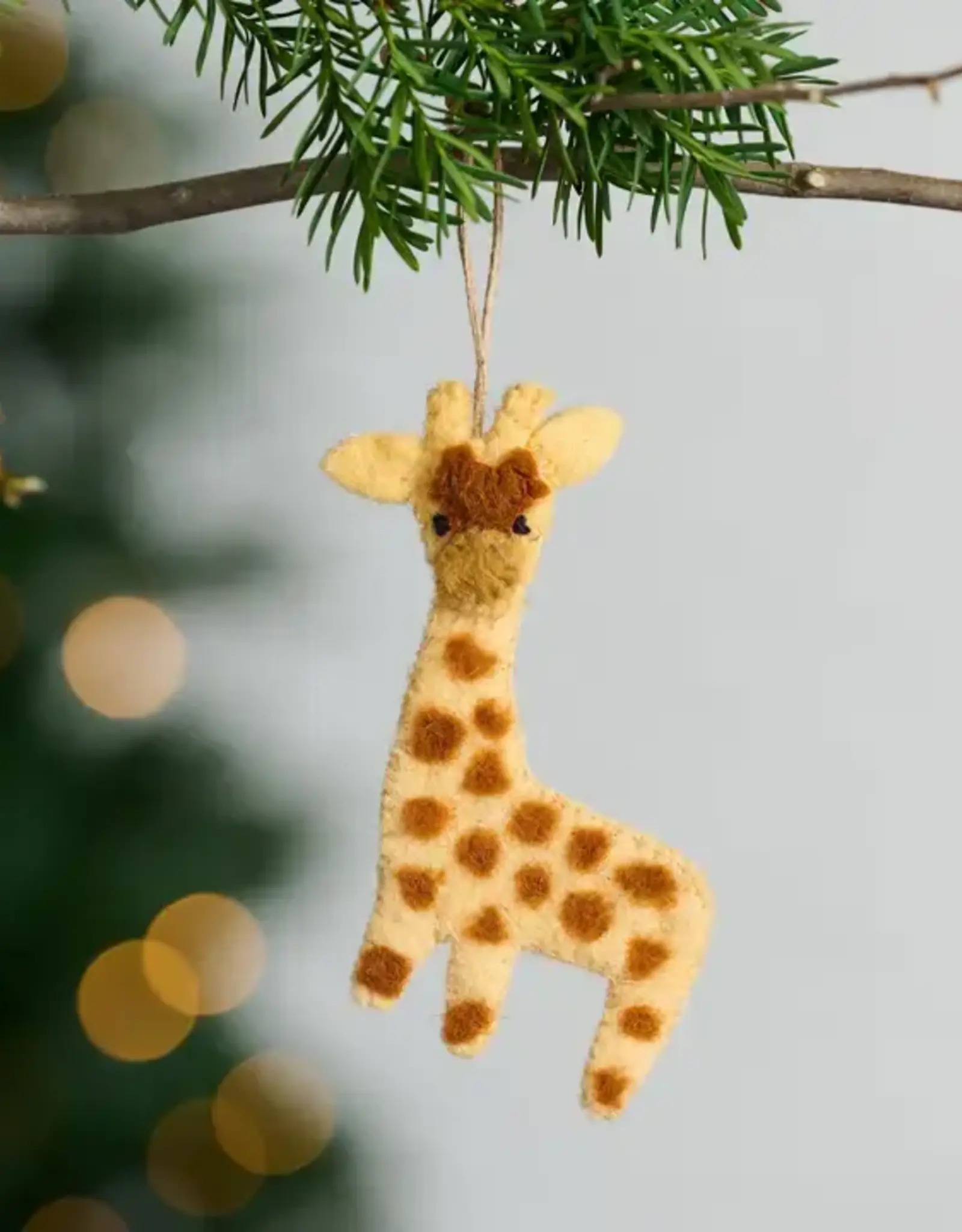 Ten Thousand Villages Felt Giraffe Ornament