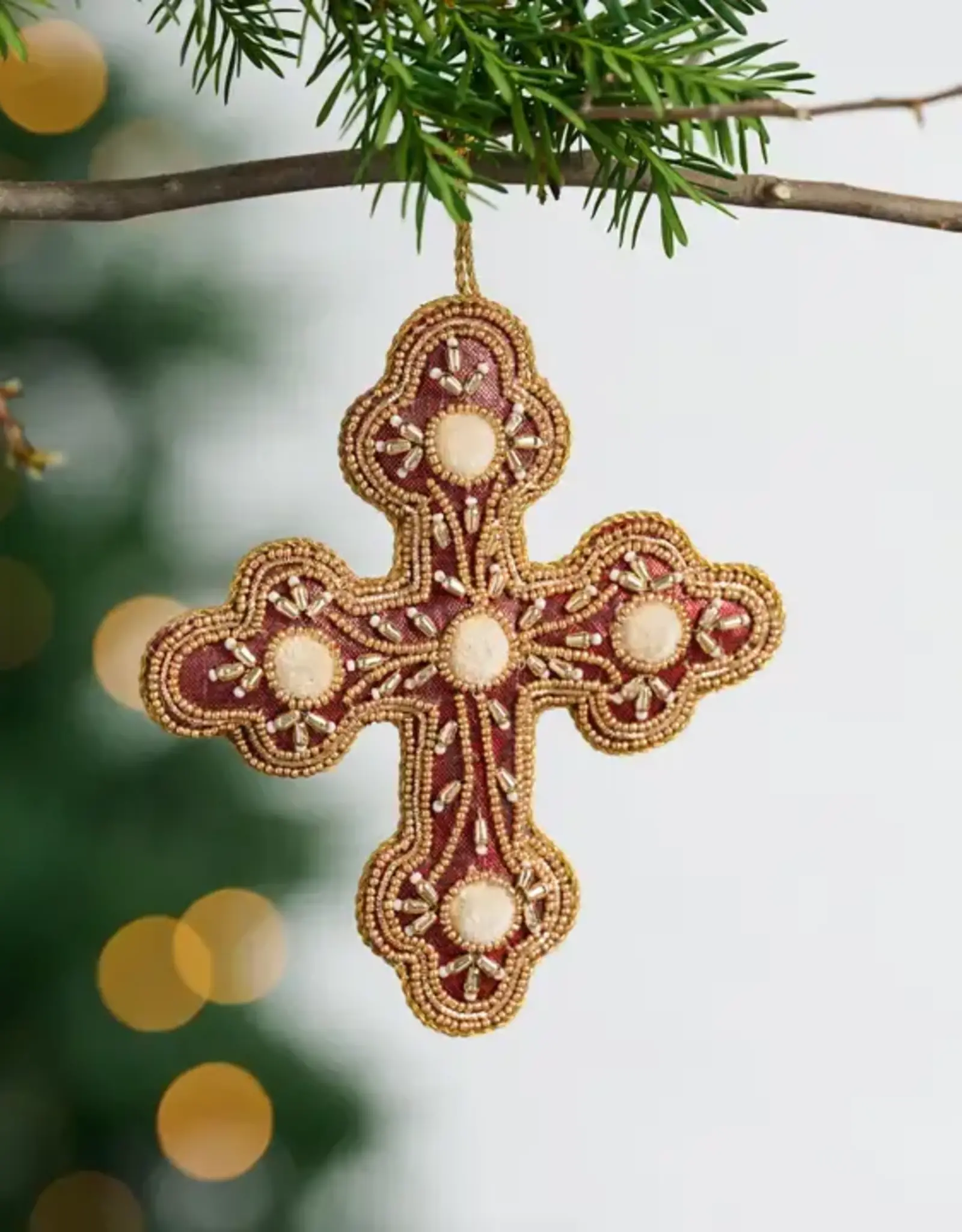 Ten Thousand Villages Modern Victorian Satin Ornament