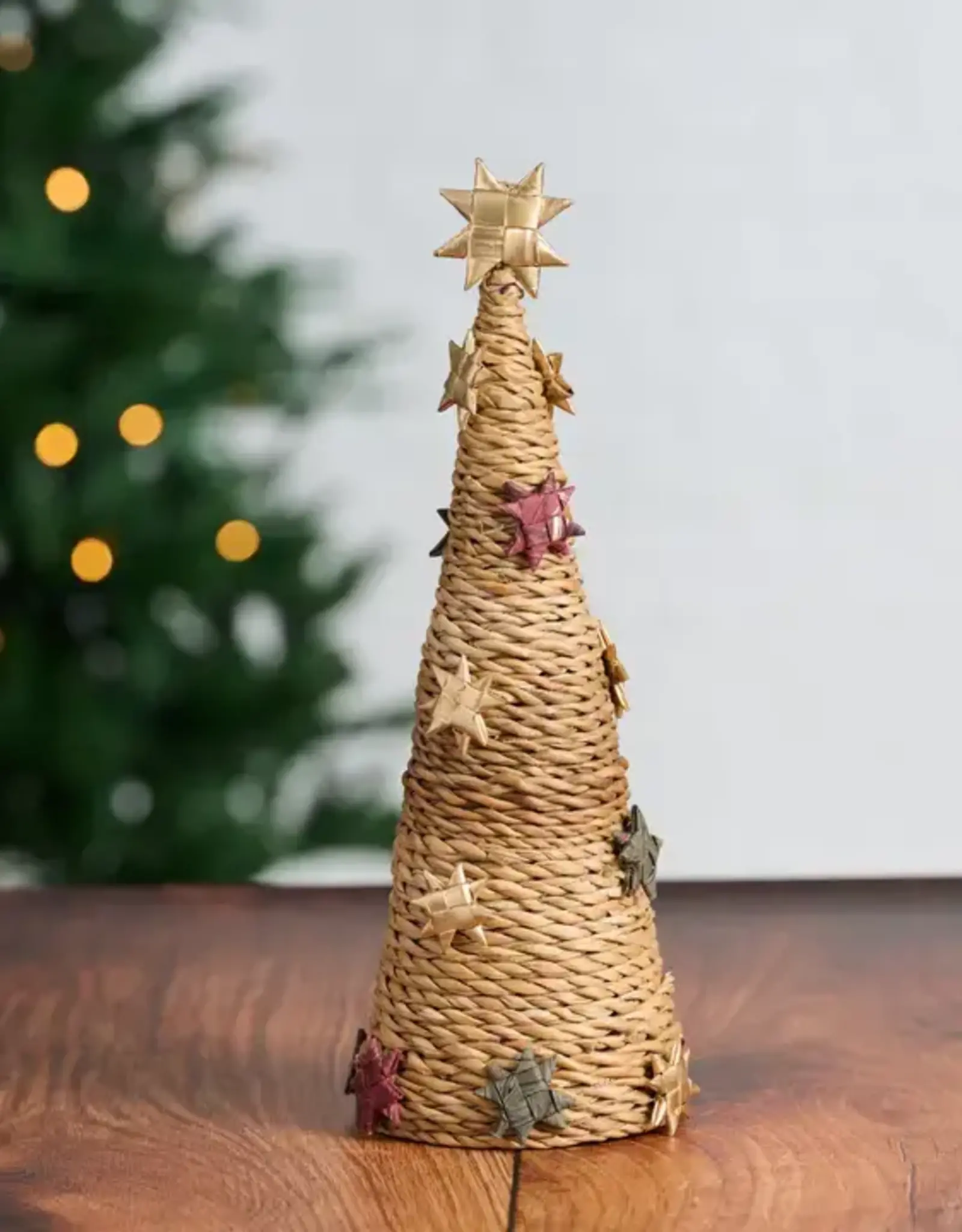 Ten Thousand Villages Paper Stars & and Hogla Tree - 12"