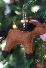 Ornaments 4 Orphans Speedy Wool Horse Ornament