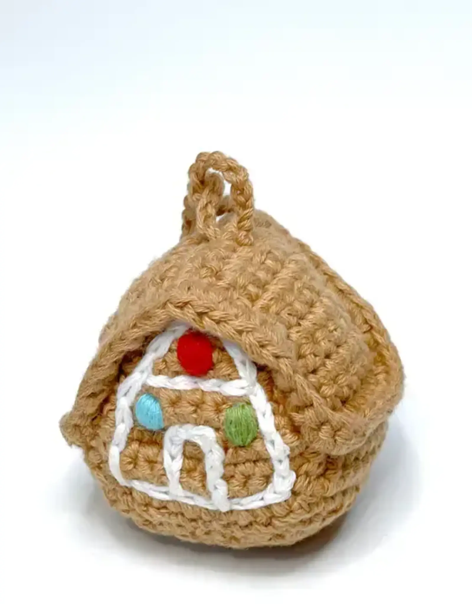 Pebble Gingerbread House Holiday Ornament