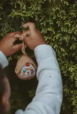 Pebble Gingerbread House Holiday Ornament