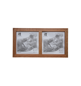 Bunyaad Pakistan 213630 Natural Red Oak Etched Duo Frame