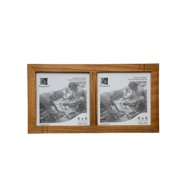 Bunyaad Pakistan 213640 Natural Red Oak Striped Duo Frame
