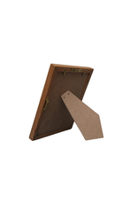 Bunyaad Pakistan Natural Red Oak Etched Wood Frame  - 5"x7"