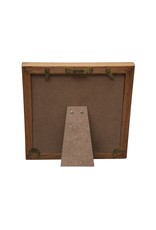 Bunyaad Pakistan Natural Red Oak Striped Wood Frame - 6"x6"