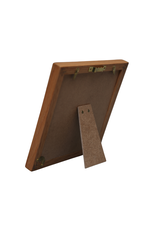 Bunyaad Pakistan Natural Red Oak Striped Wood Frame - 6"x6"