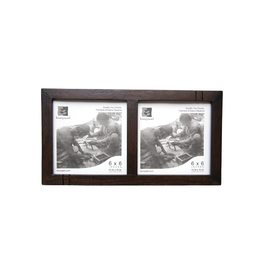 Bunyaad Pakistan Dark Red Oak Striped Duo Frame