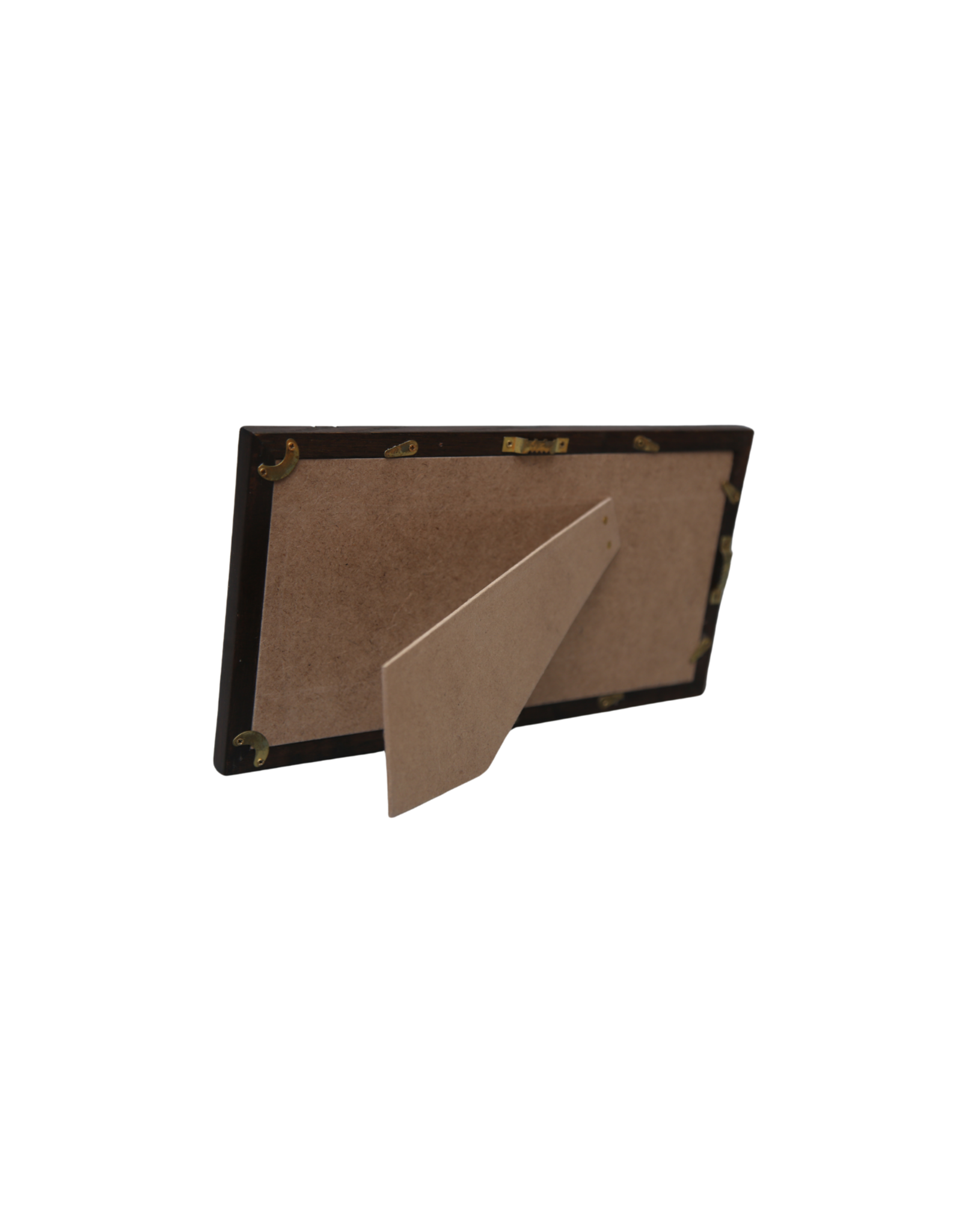 Bunyaad Pakistan Dark Red Oak Striped Duo Frame