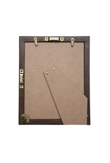 Bunyaad Pakistan Dark Red Oak Wood Frame -  5"x7"