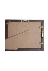 Bunyaad Pakistan Dark Red Oak Wood Frame -  5"x7"