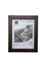 Bunyaad Pakistan Dark Red Oak Wood Frame -  5"x7"