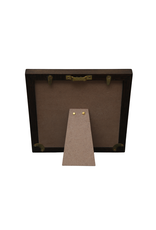 Bunyaad Pakistan Dark Red Oak Wood Frame - 6"x6"