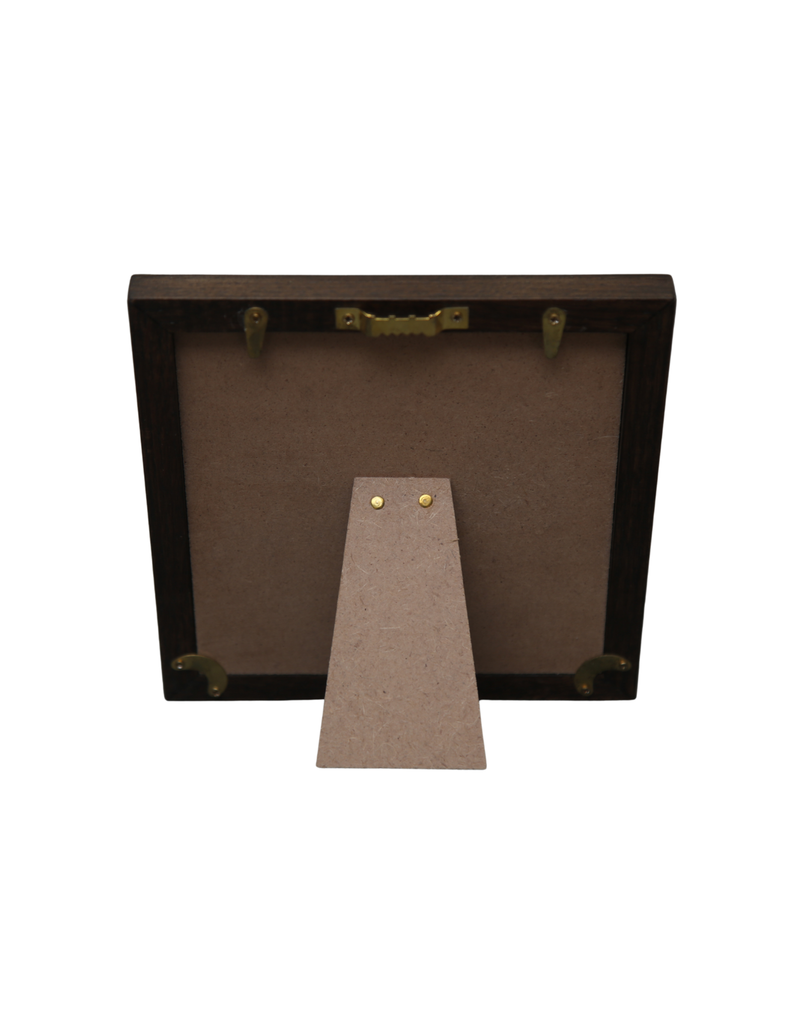 Bunyaad Pakistan Dark Red Oak Wood Frame - 6"x6"