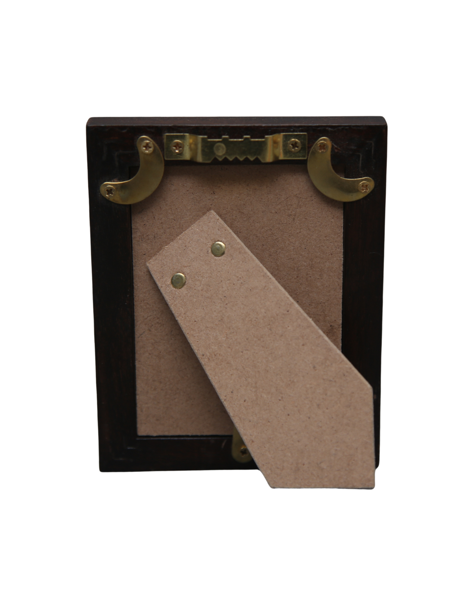Bunyaad Pakistan Dark Red Oak Wood Frame - Gift Enclosure
