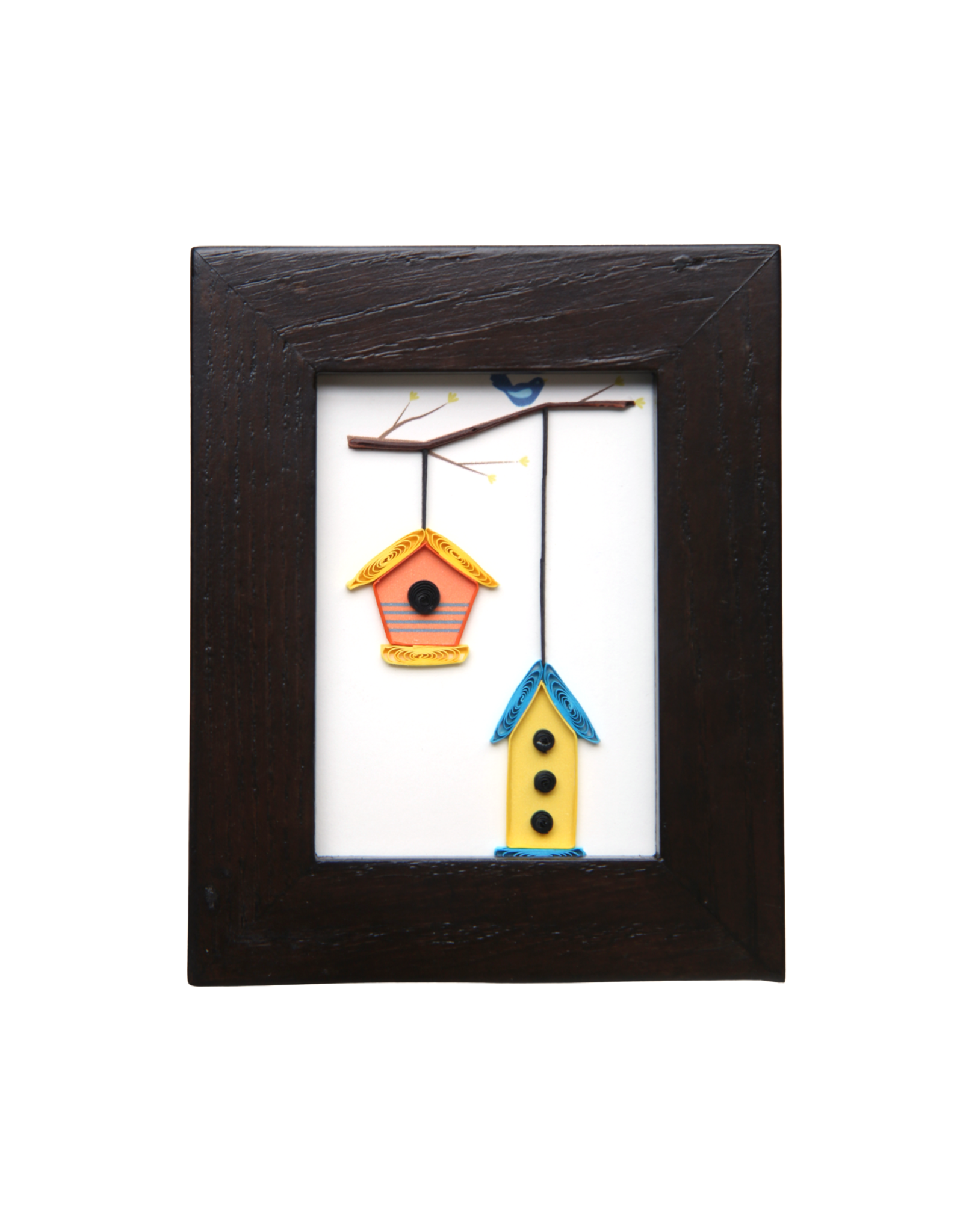 Bunyaad Pakistan Dark Red Oak Wood Frame - Gift Enclosure