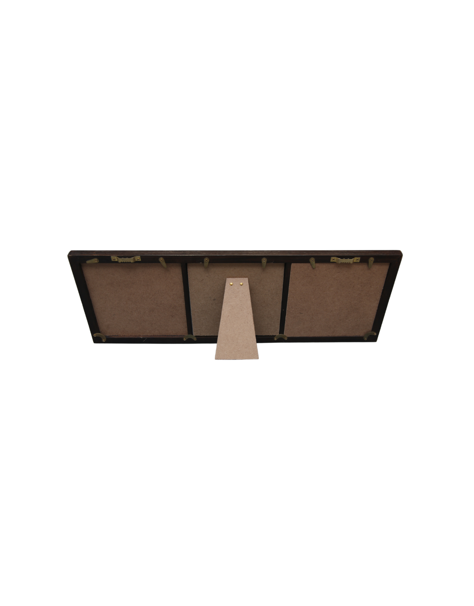 Bunyaad Pakistan 212420 Dark Red Oak Wood Trio Frame