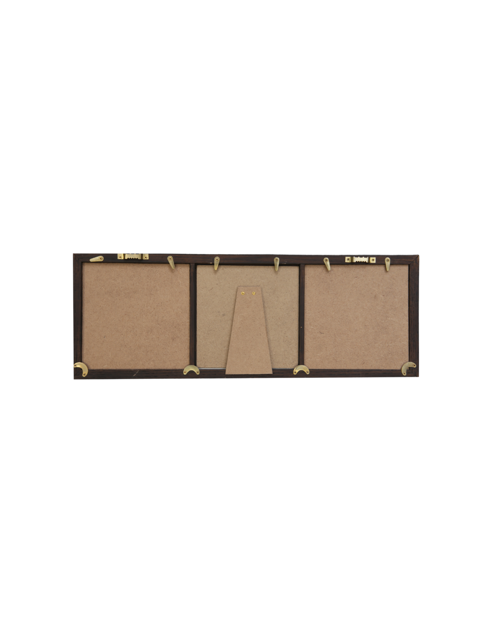 Bunyaad Pakistan 212420 Dark Red Oak Wood Trio Frame