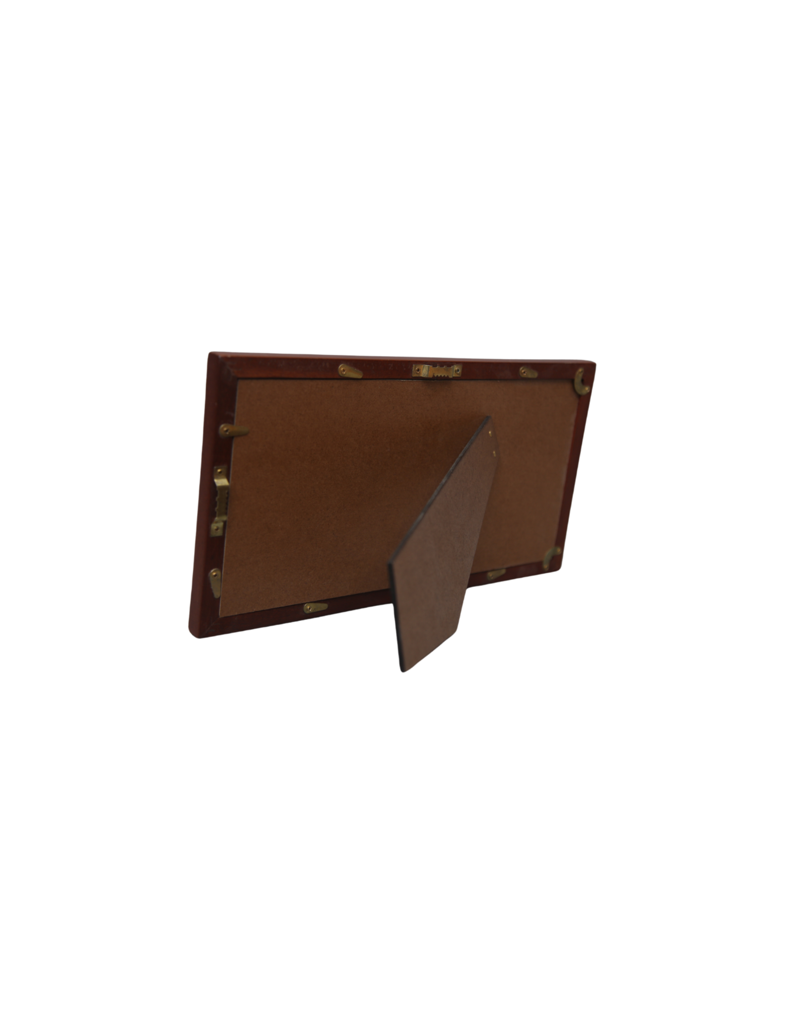 Bunyaad Pakistan 211630 Natural Mahogany Etched Duo Frame